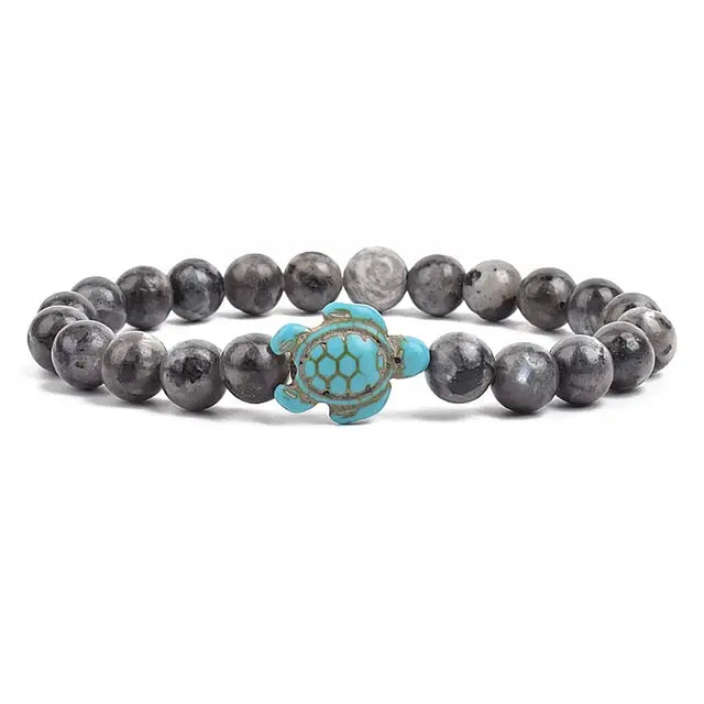 Ocean Turtles Stone Bracelet