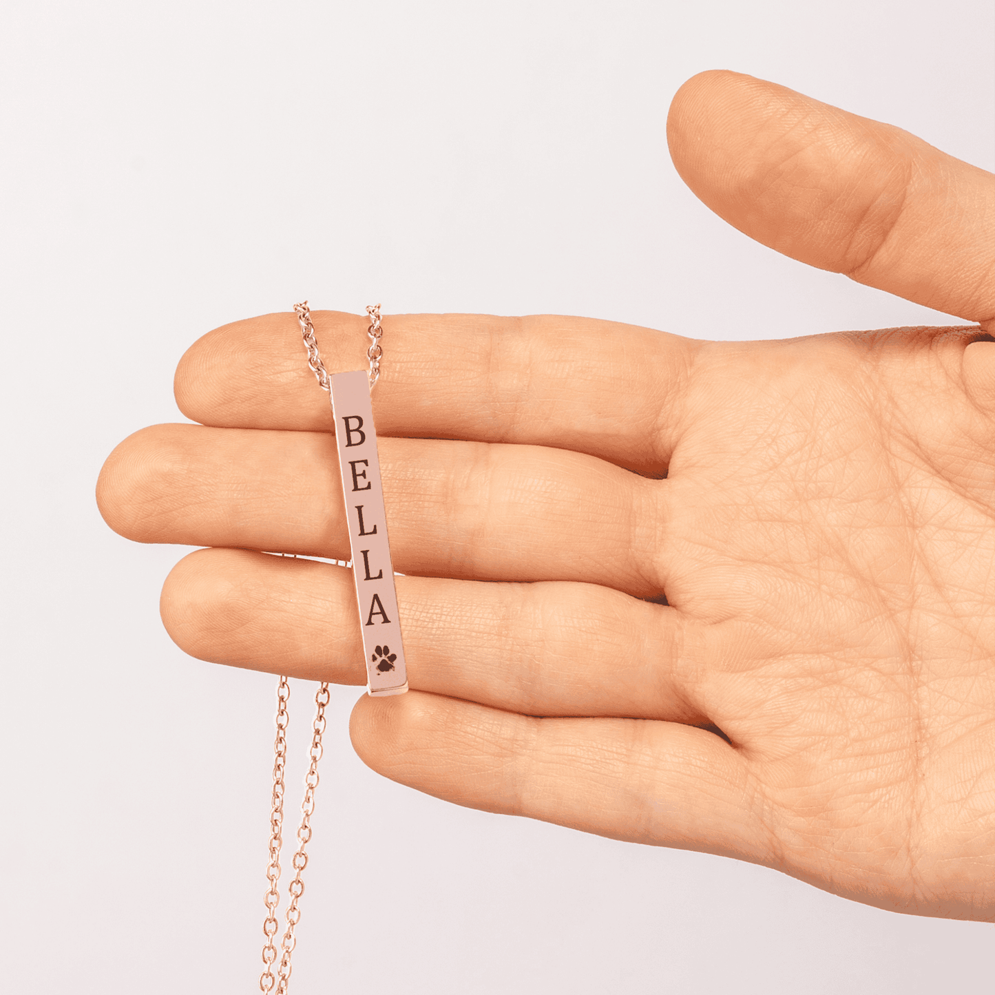 Pet Name & Paw Necklace---Great Christmas Gift!