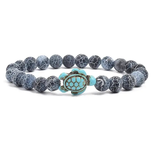 Ocean Turtles Stone Bracelet