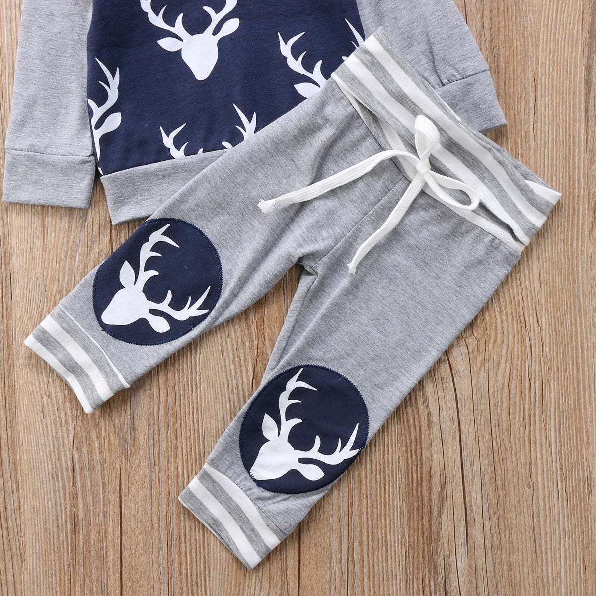Common Deers Fall Navy Blue Newborn Baby Boys