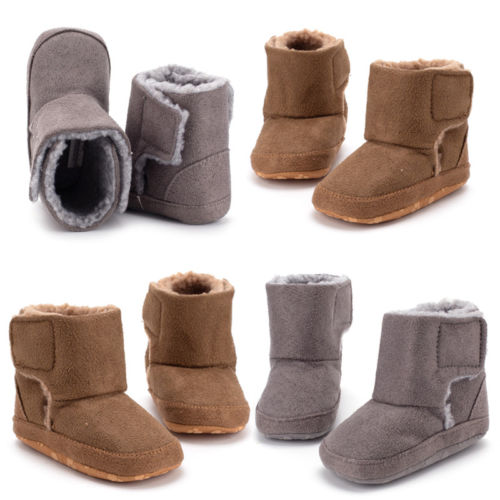 Baby Boy Girl Moccasins Snow Boots Warm
