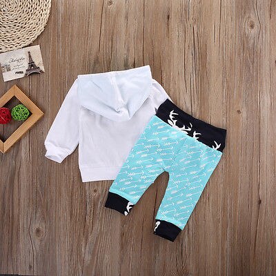 Fashion Toddler Baby Boys Tops Hoodie Pants