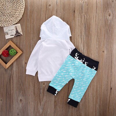 Fashion Toddler Baby Boys Tops Hoodie Pants