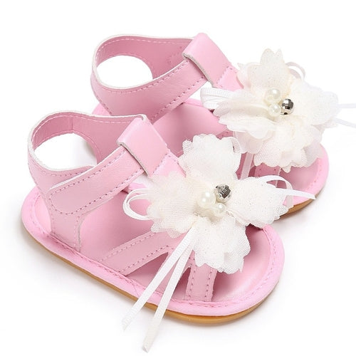 Leather Flower Shoes Baby Girl Shoes Baby