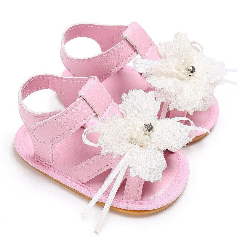 Leather Flower Shoes Baby Girl Shoes Baby