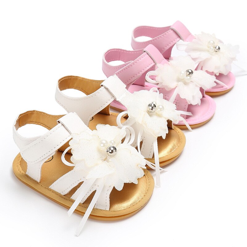 Leather Flower Shoes Baby Girl Shoes Baby