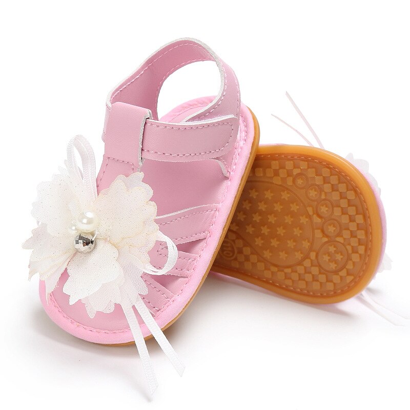 Leather Flower Shoes Baby Girl Shoes Baby