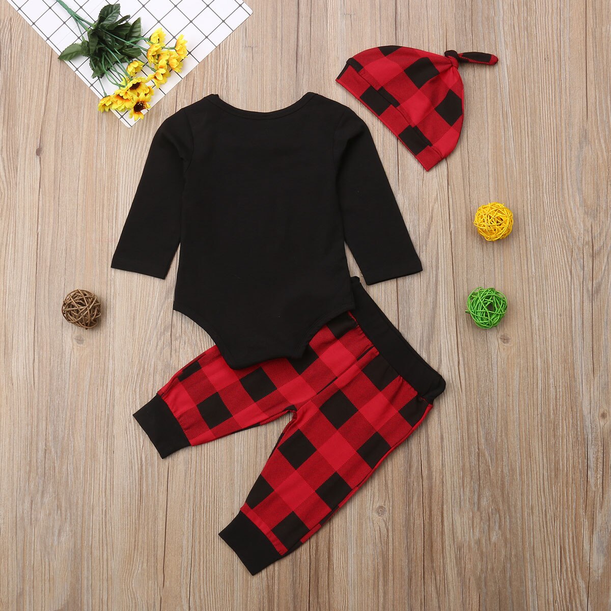 Newborn Baby Boy Xmas Clothes Jumpsuit Romper
