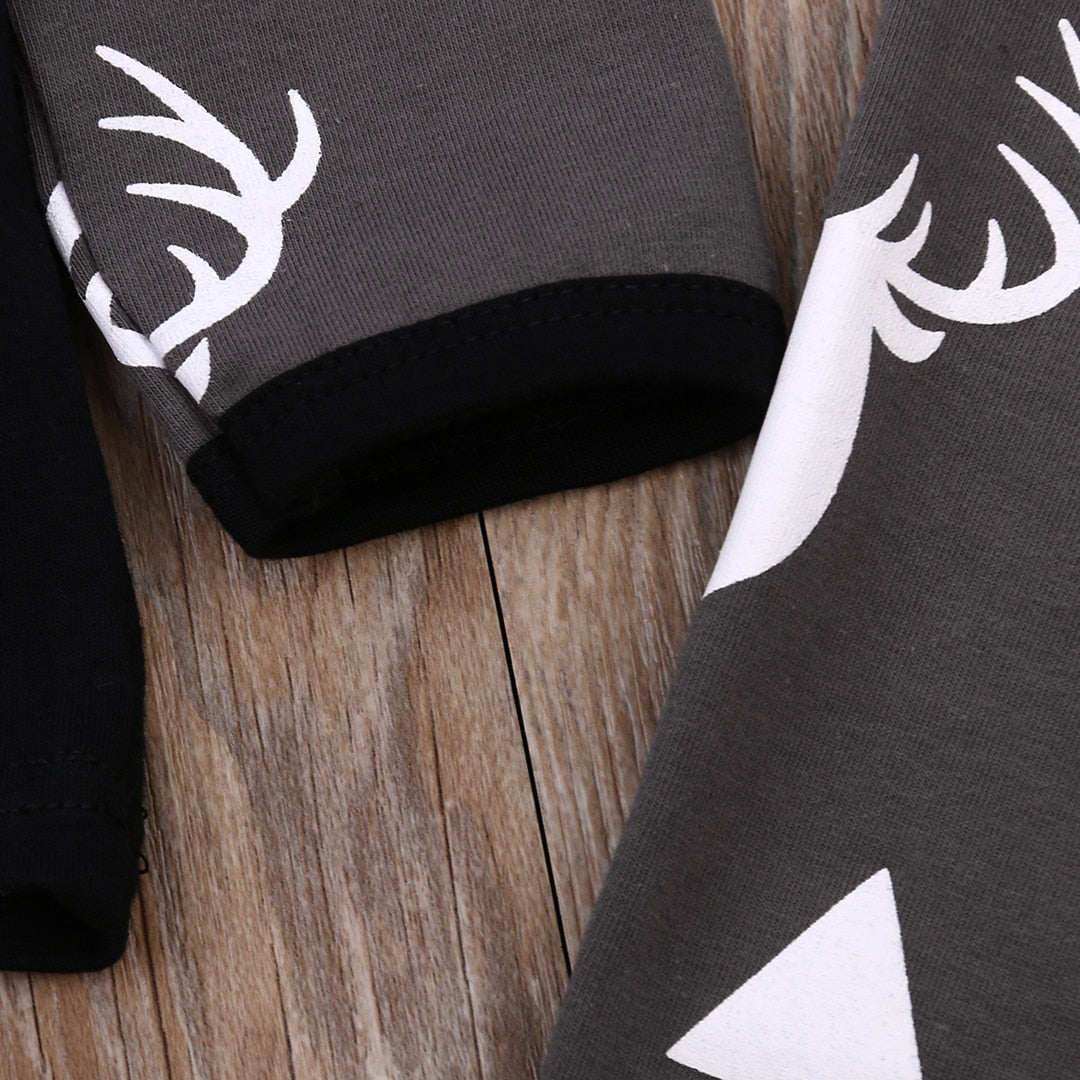 Newborn Baby Boys Clothes Deer Tops T-Shirt