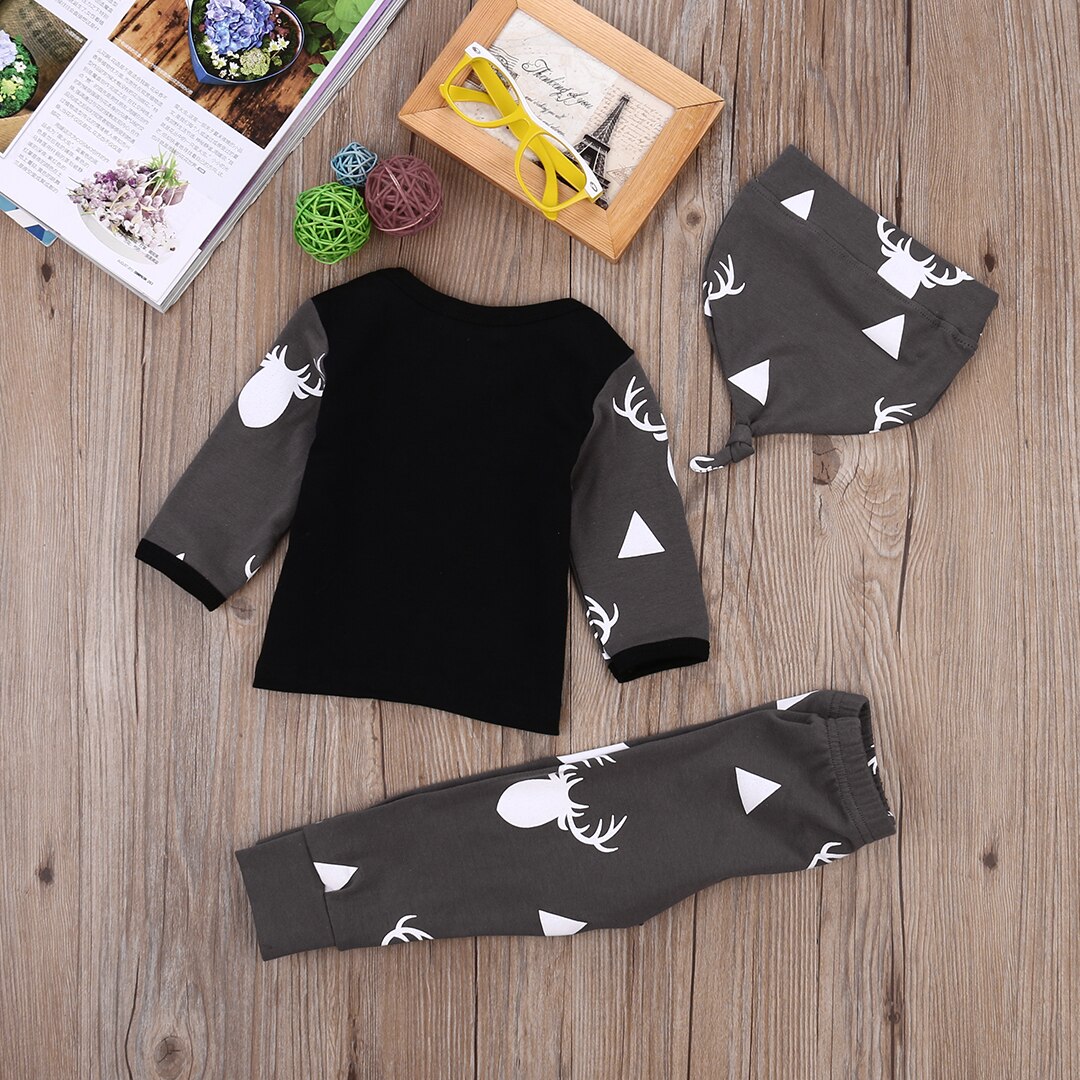 Newborn Baby Boys Clothes Deer Tops T-Shirt