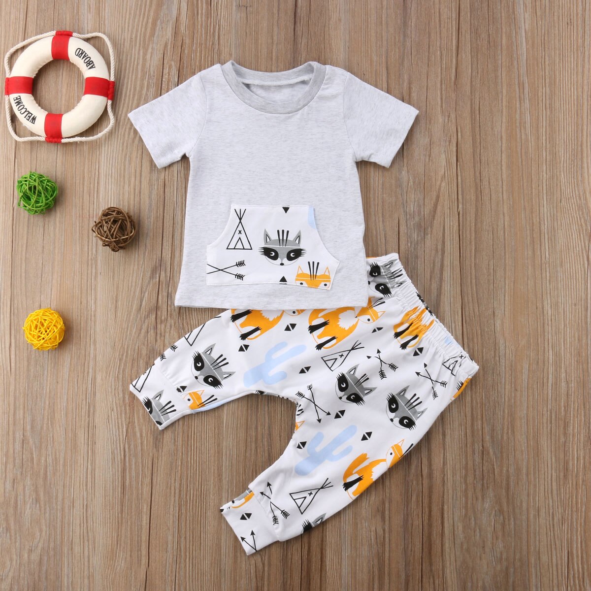 Newborn Kid Baby Boy Summer Clothes Jumpsuit