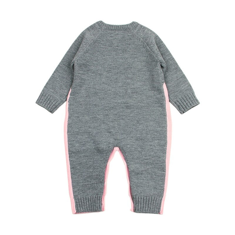 Rabbit Pattern Sweater Baby Girls Boys Romper