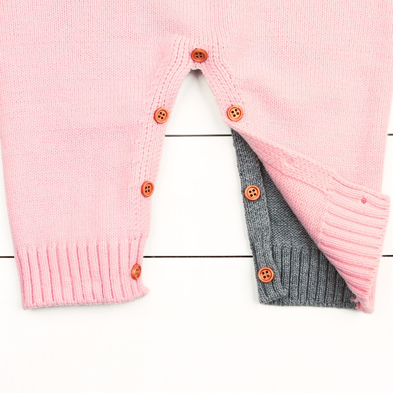 Rabbit Pattern Sweater Baby Girls Boys Romper