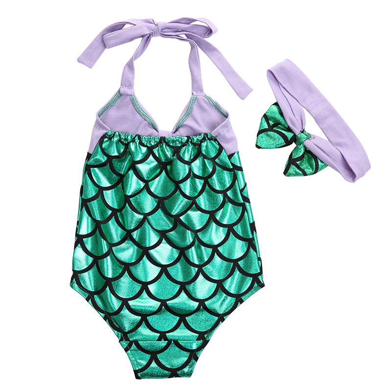 Stock Toddler Girls Kids Mermaid Bikini Set