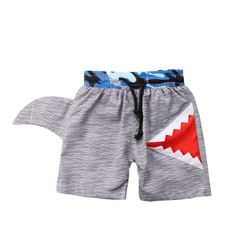 Summer Boys Swimming Trunks Shark Stripe