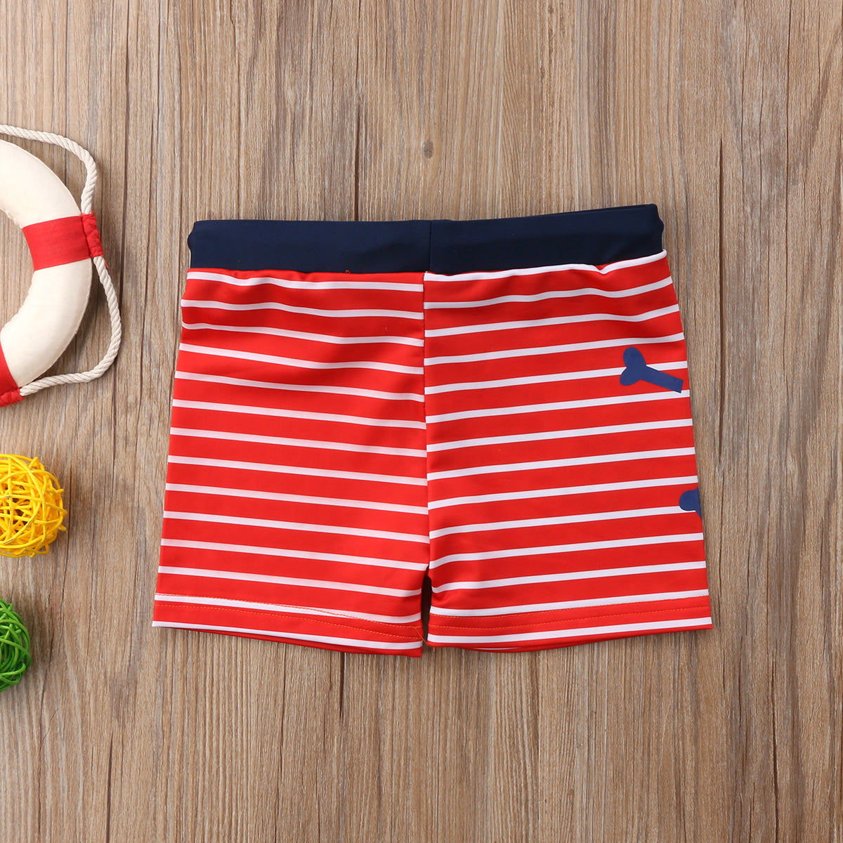 Summer Boys Swimming Trunks Shark Stripe