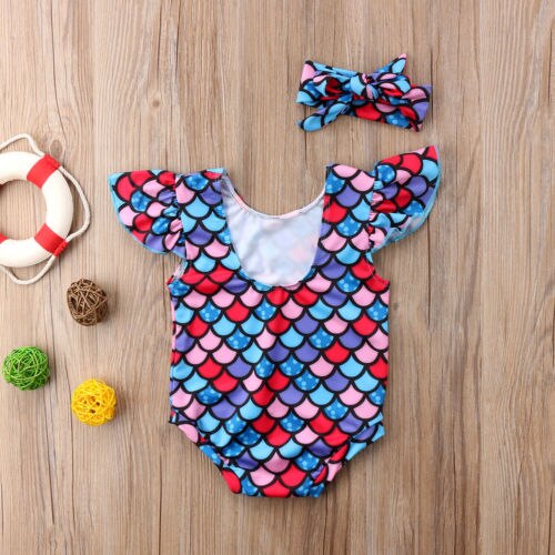 Toddler Kids Baby Girls Mermaid Bikini