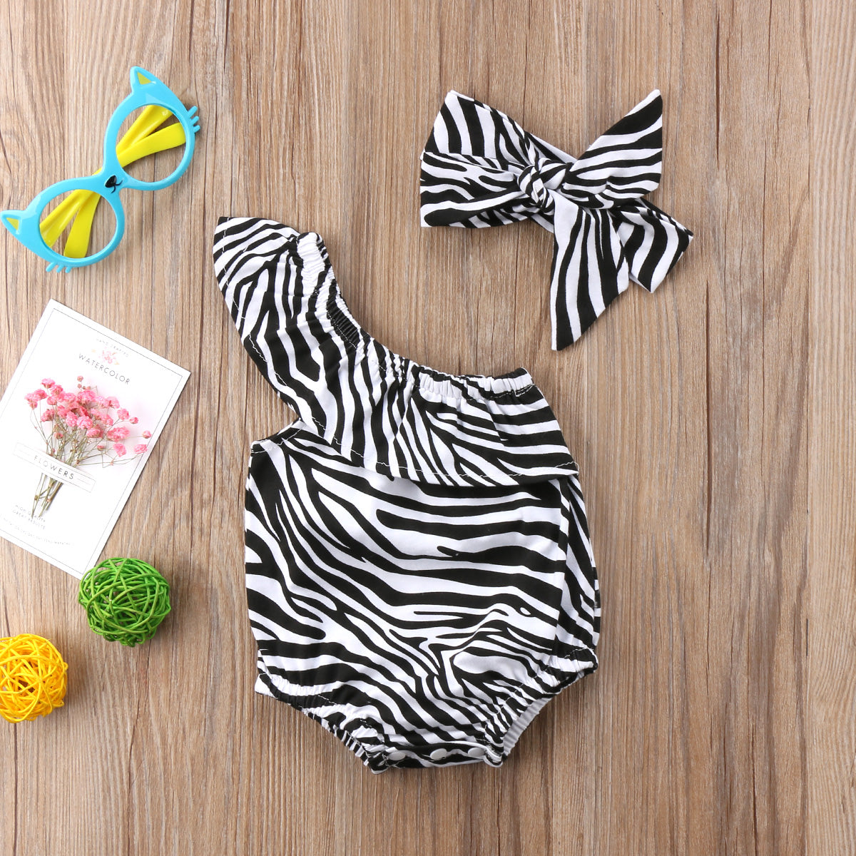Zebra Stripe Fancy Newbron Baby Girl Off