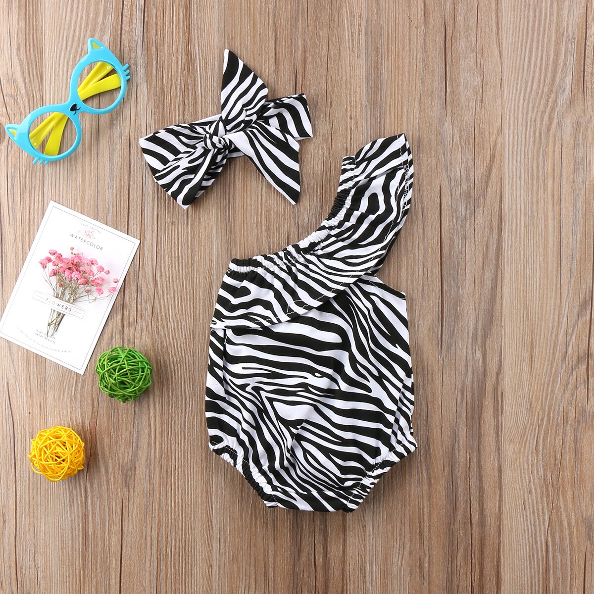 Zebra Stripe Fancy Newbron Baby Girl Off
