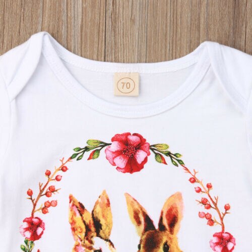 Newborn Baby Girls Rabbit Romper Tutu Skirt