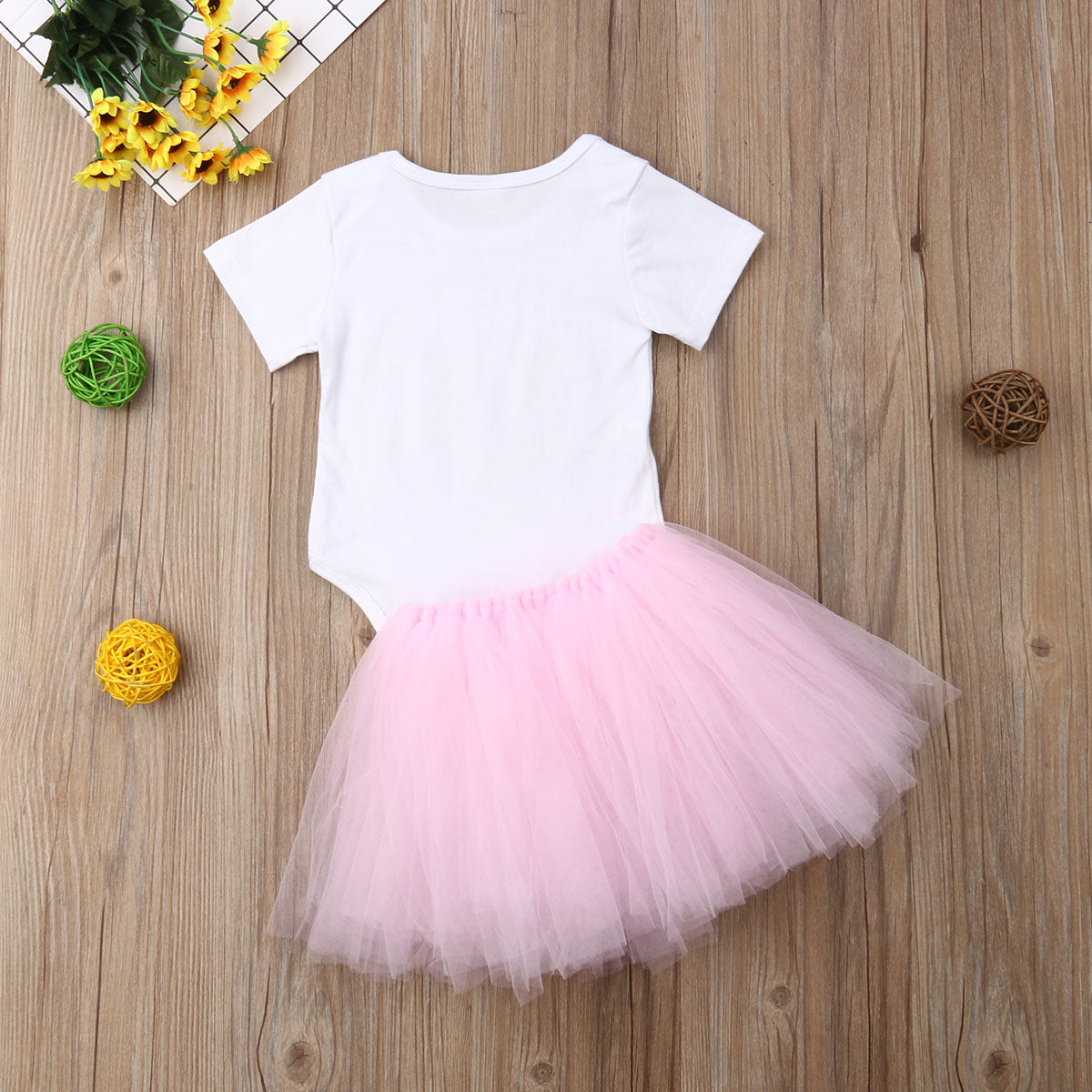 Newborn Baby Girls Rabbit Romper Tutu Skirt