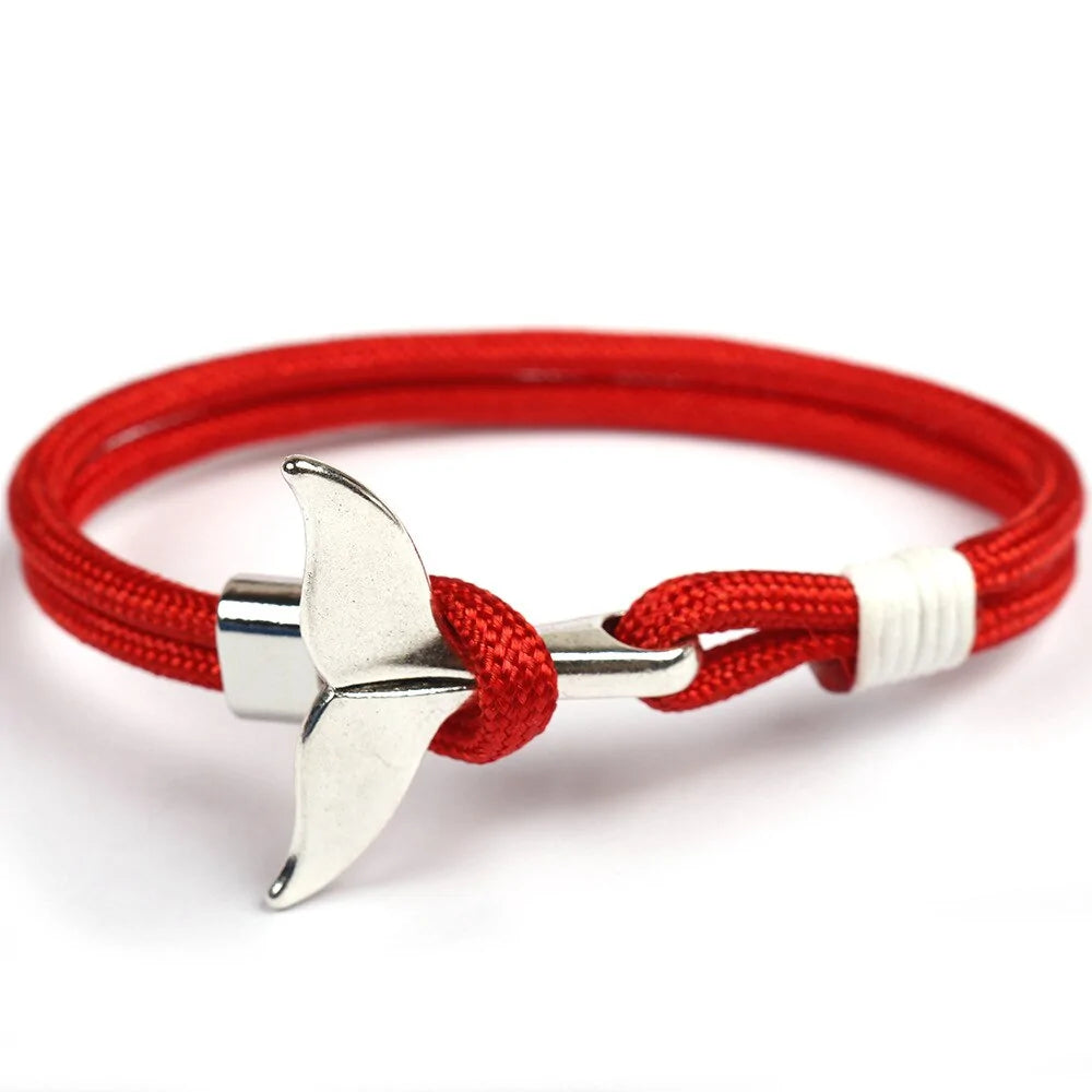 Paracord Whale Tail Hope Bracelet