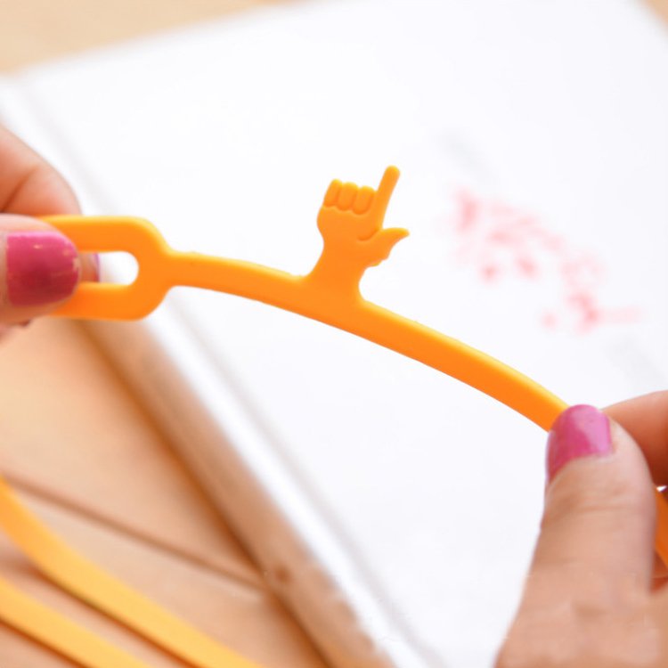 Silicone Finger Pointing Bookmarks