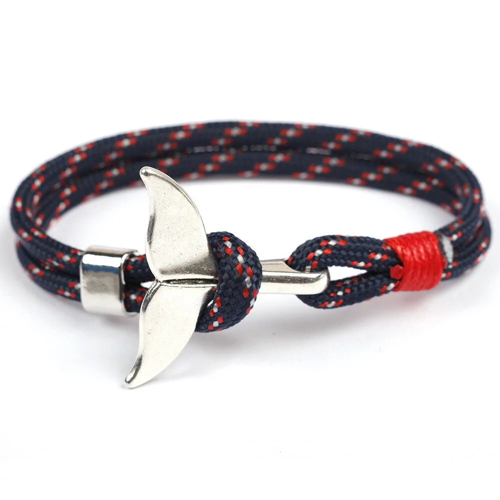 Paracord Whale Tail Hope Bracelet