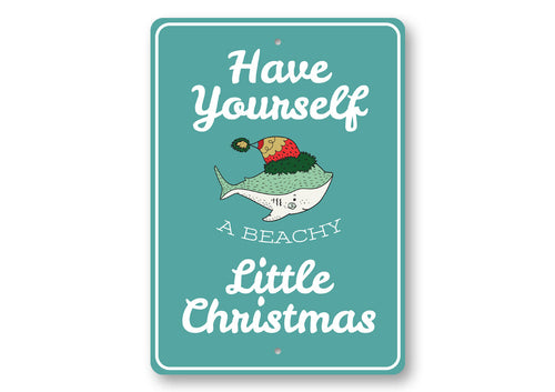 Beachy Little Christmas Sign