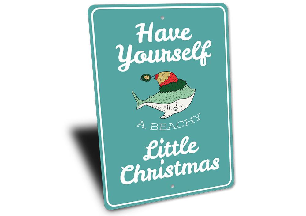 Beachy Little Christmas Sign