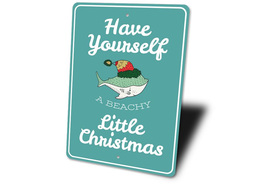 Beachy Little Christmas Sign
