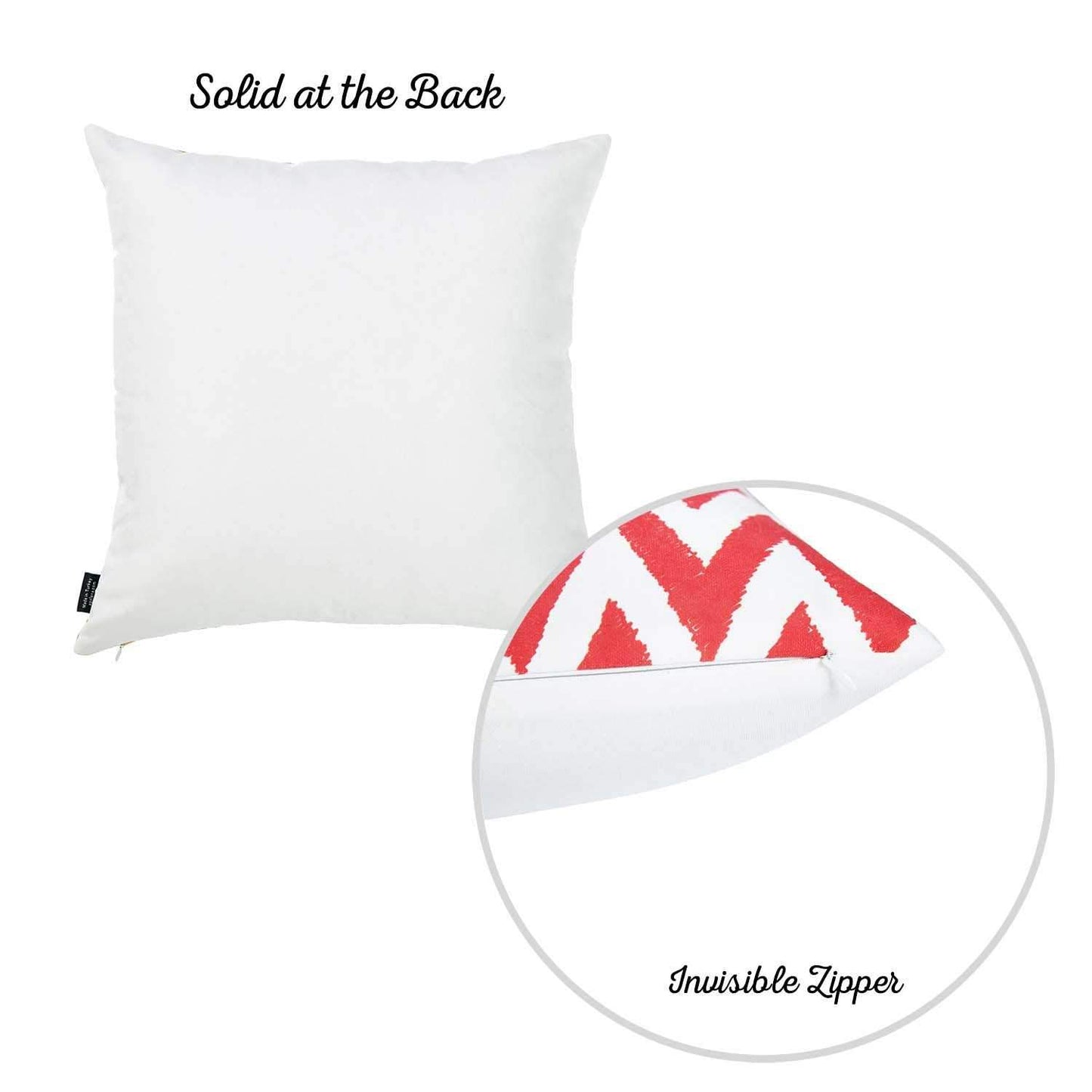 18inchesx18inches Red Nautical Chevron Decorative Throw Pillow Cover