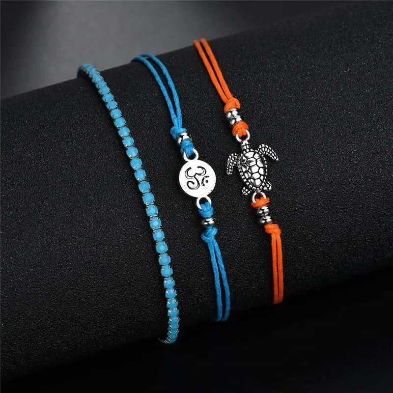 Turtle Symbol Pendant Foot Chain
