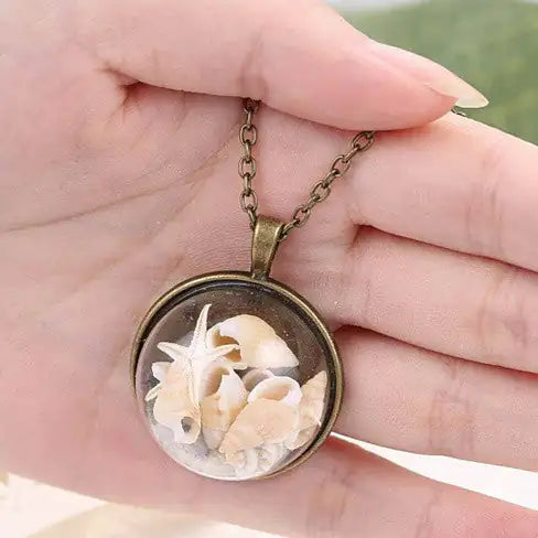 Ocean Dreamer Shell Locket Necklace