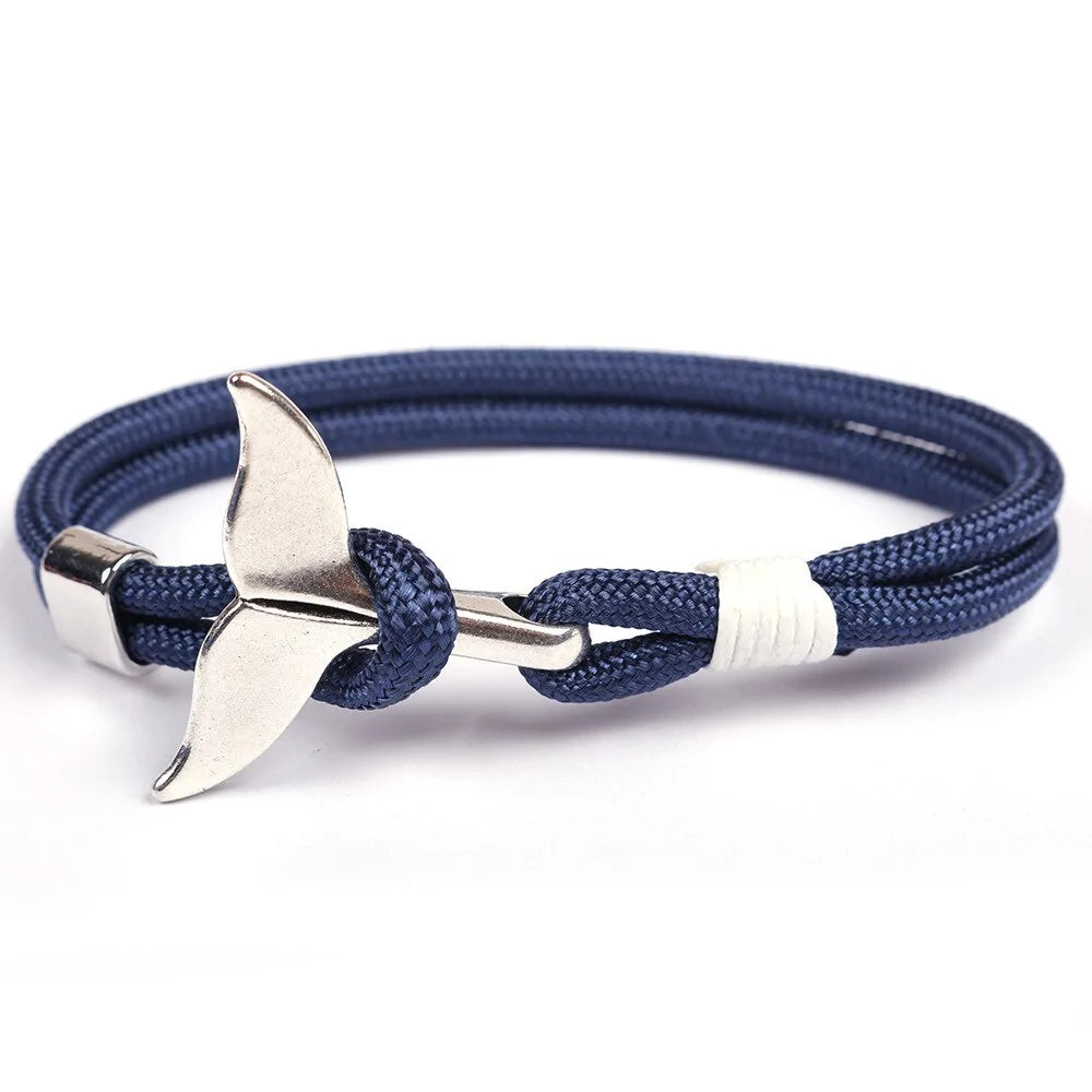 Paracord Whale Tail Hope Bracelet