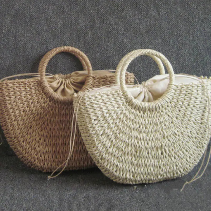 Artisan Woven Straw Bag