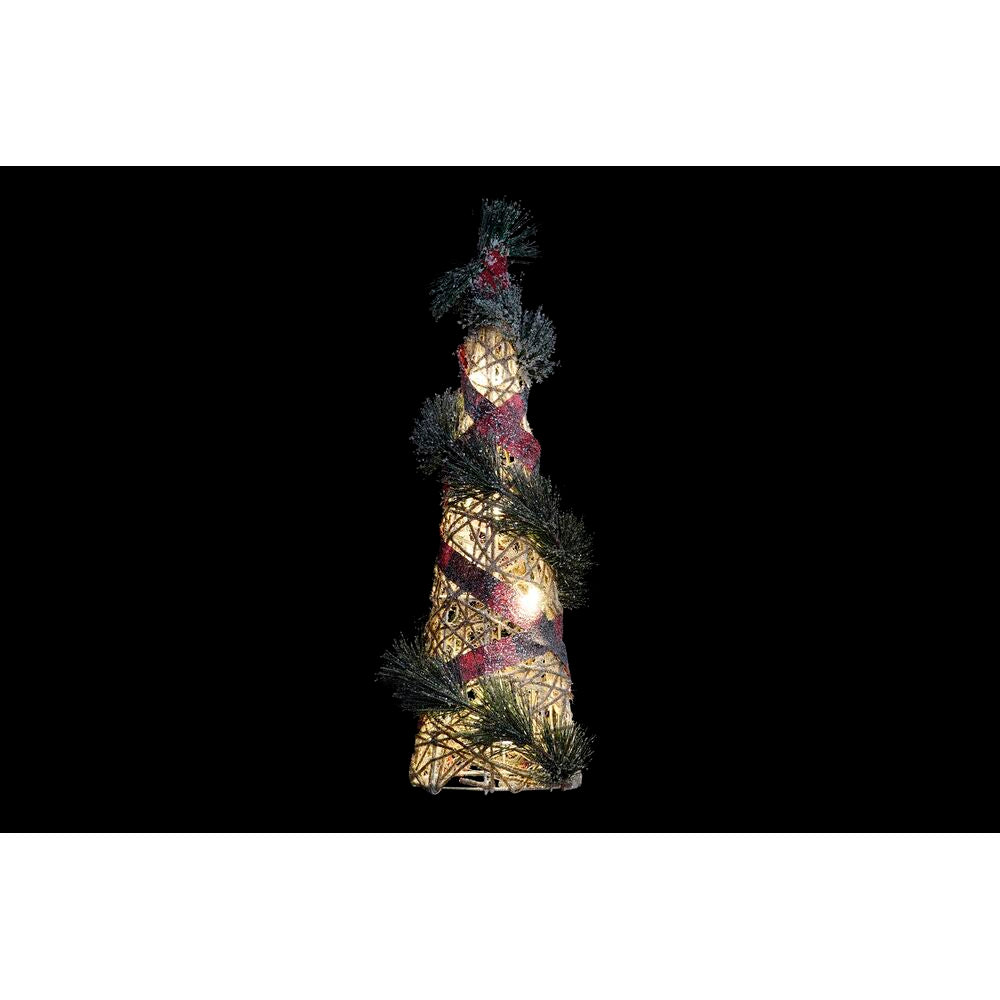 Decoration DKD Home Decor Cones Christmas LED Red Green Natural