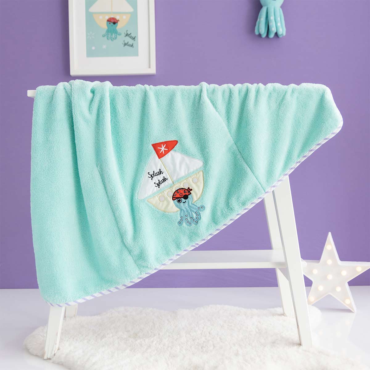 Milk&Moo Sailor Octopus Babykuscheldecke Atmungsaktiv ab 0 monate
