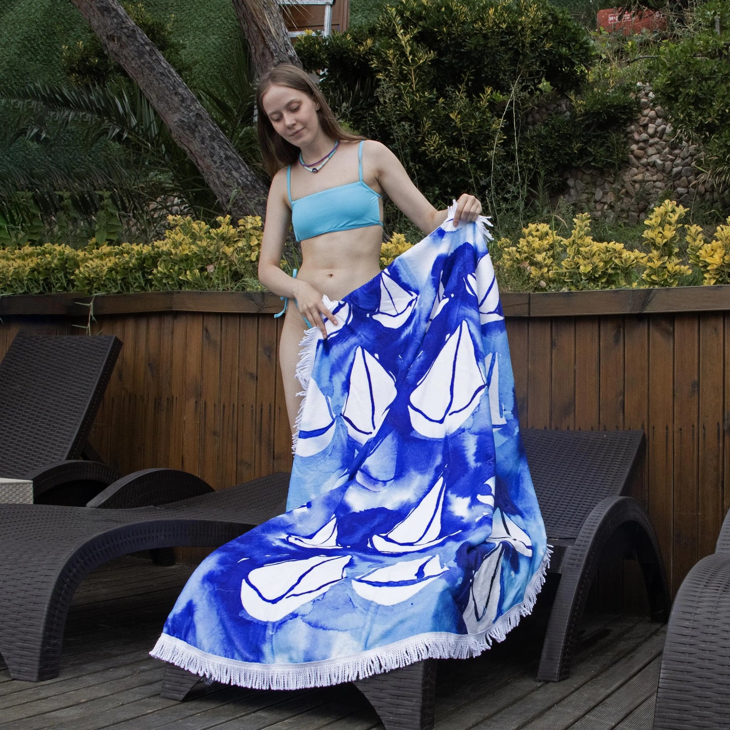 Anemoss Maritime Luxe Beach Towel