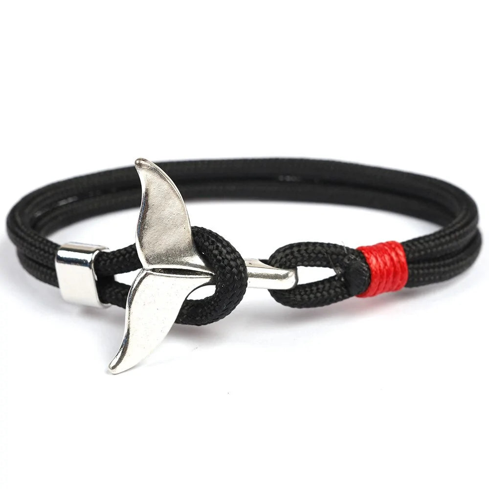 Paracord Whale Tail Hope Bracelet