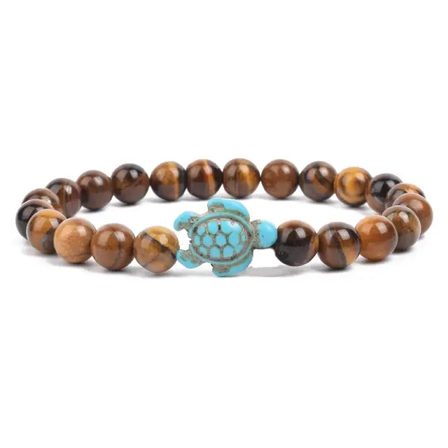 Ocean Turtles Stone Bracelet