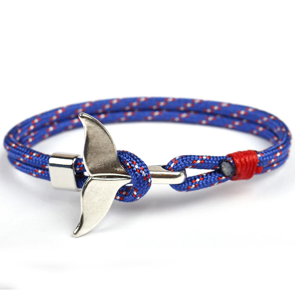Paracord Whale Tail Hope Bracelet