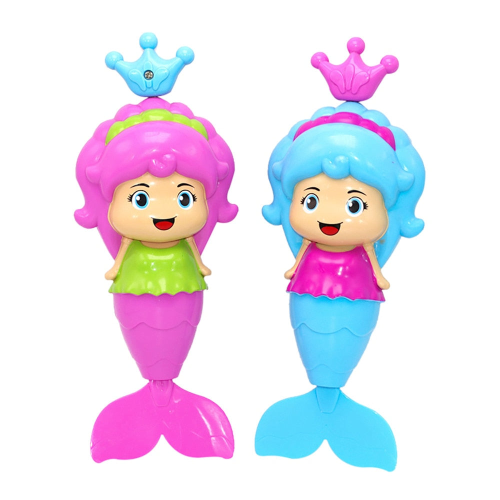 Bath Tub Fun Swimming Baby Bath Toy Mermaid Wind