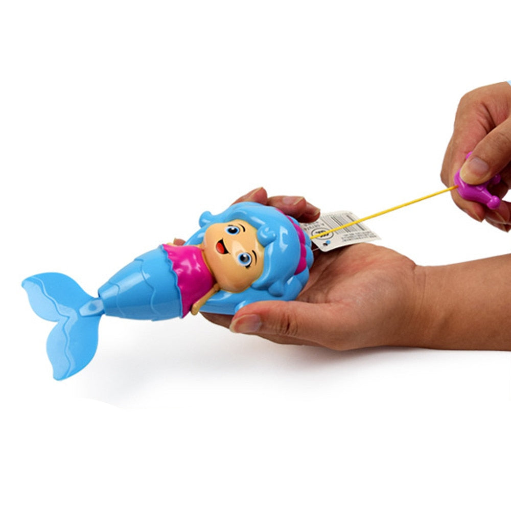 Bath Tub Fun Swimming Baby Bath Toy Mermaid Wind
