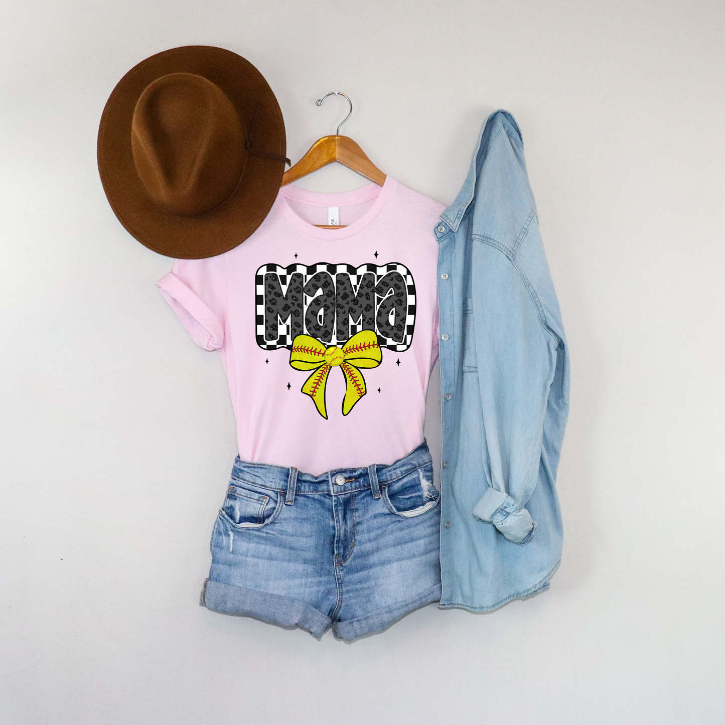 The Cutest Softball Mama Classic Fit T-Shirt