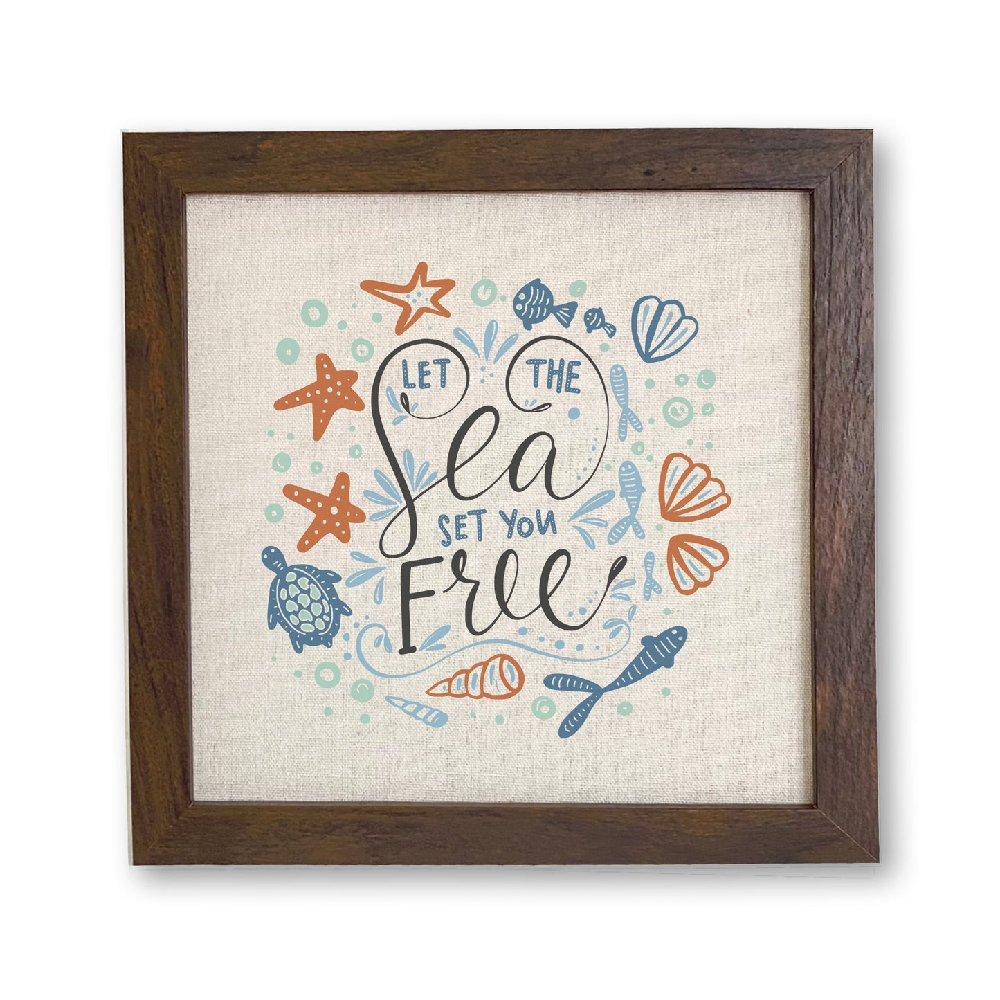 Let the Sea Set You Free - Framed Sign