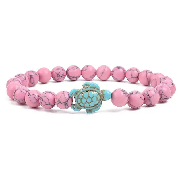 Ocean Turtles Stone Bracelet