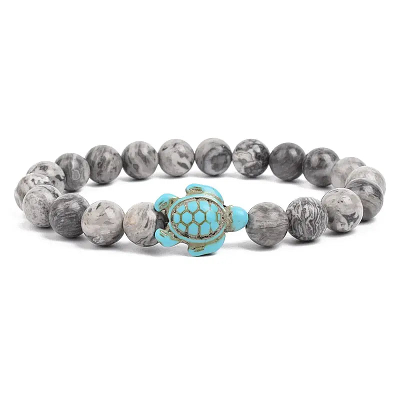 Ocean Turtles Stone Bracelet