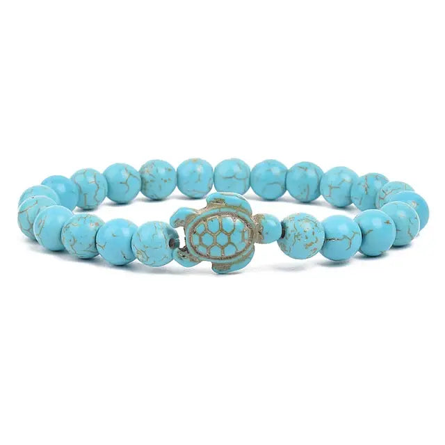 Ocean Turtles Stone Bracelet