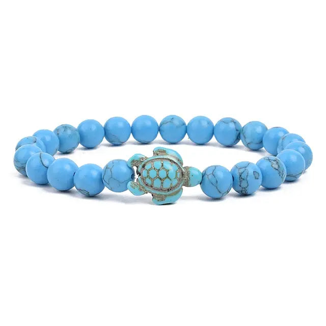 Ocean Turtles Stone Bracelet